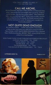 Not Quite Dead Enough - February 1972 - Fifth Printing - Rear Cover