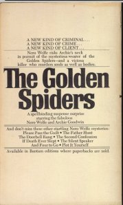 The Golden Spiders - March 1975 - Seventh Printing - Rear Cover